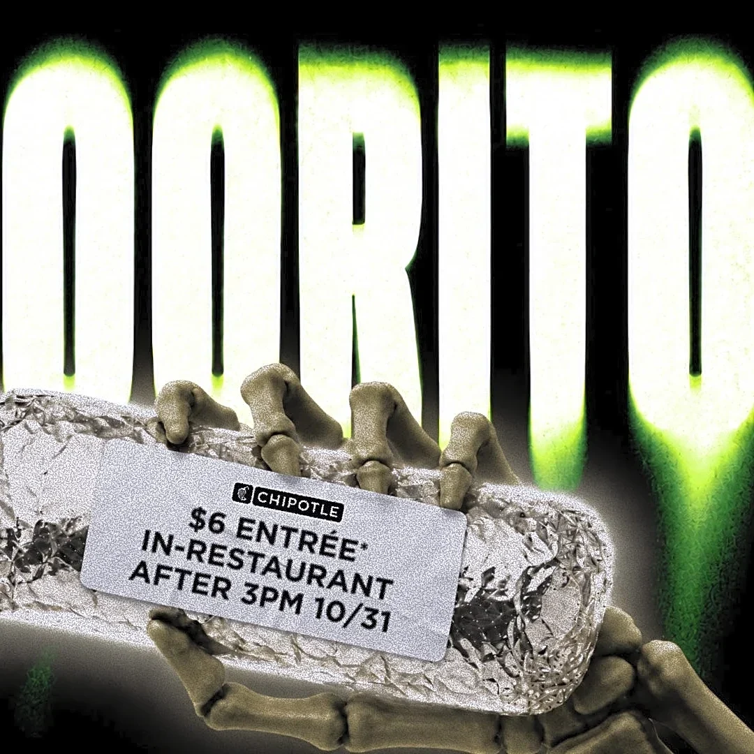 Dress up in costume and get Chipotle's Halloween 'Boorito' deal