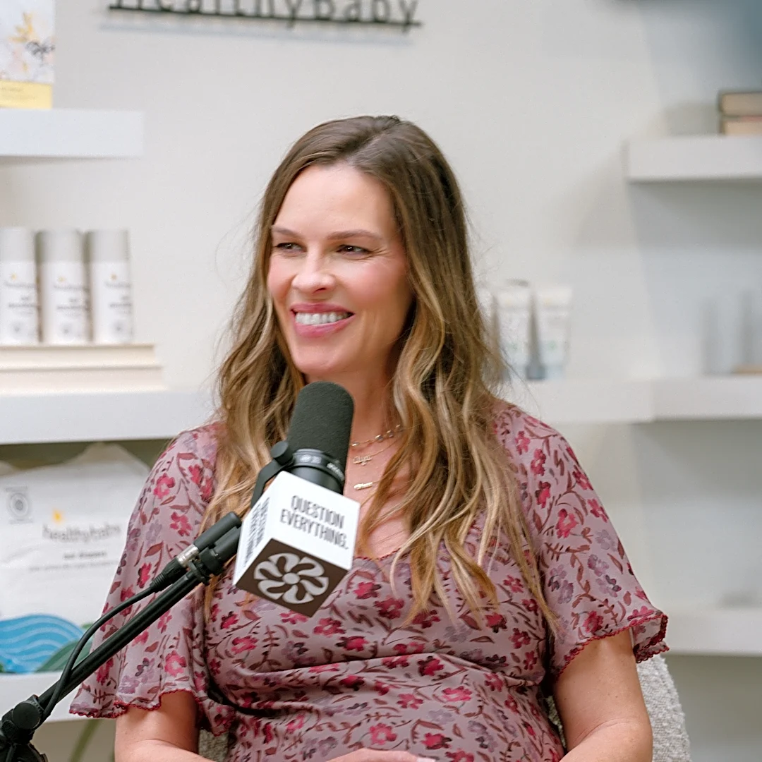 Hilary Swank is pregnant at 52. She has a message for parents