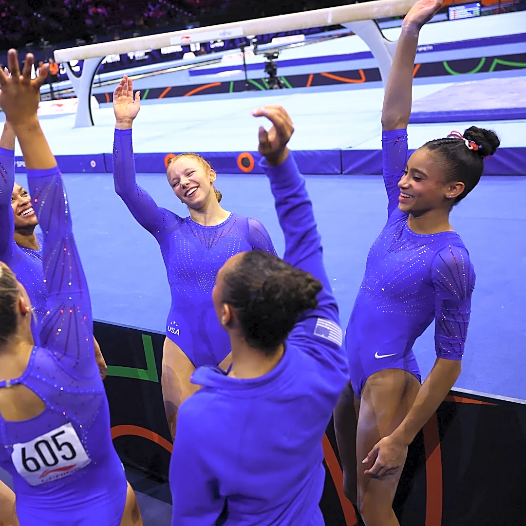 US women make lineup change as gymnastics worlds title fight tightens