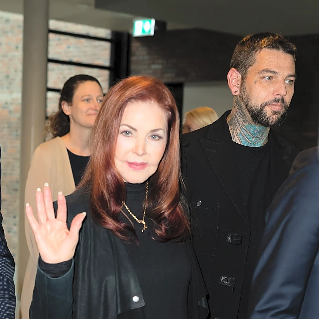 Priscilla Presley makes rare appearance with son Navarone Garibaldi Garcia in Germany