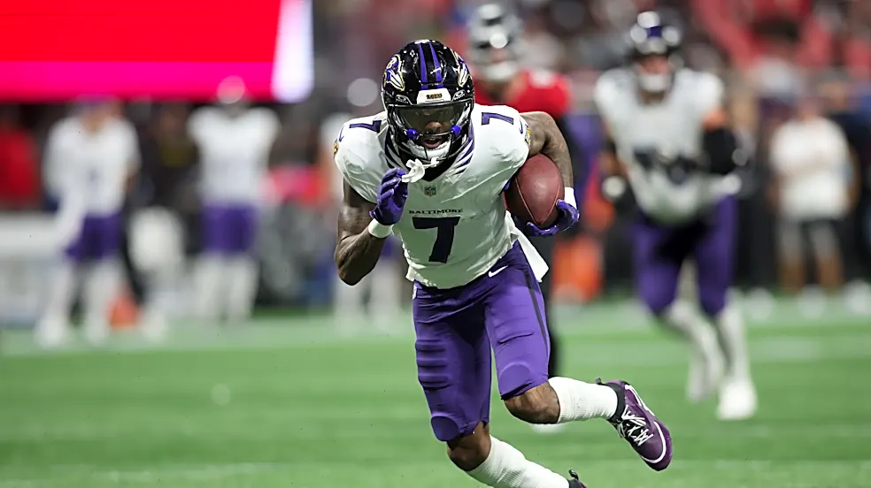 Rashod Bateman practices in full Thursday
