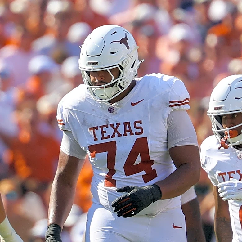 Trevor Goosby injury update: Texas top OL carted off vs Ole Miss
