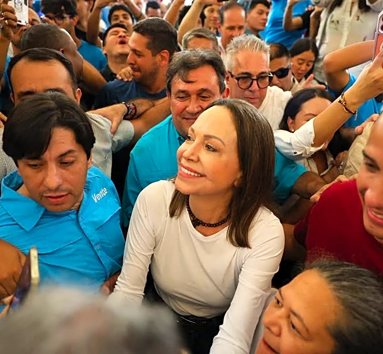 Venezuelan opposition leader María Corina Machado returns home from exile