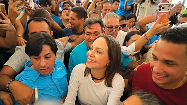 Venezuelan opposition leader María Corina Machado returns home from exile
