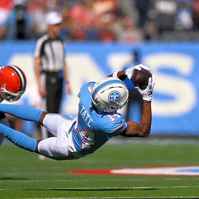 Carnell Tate paces Titans with 69 yards in Week 7