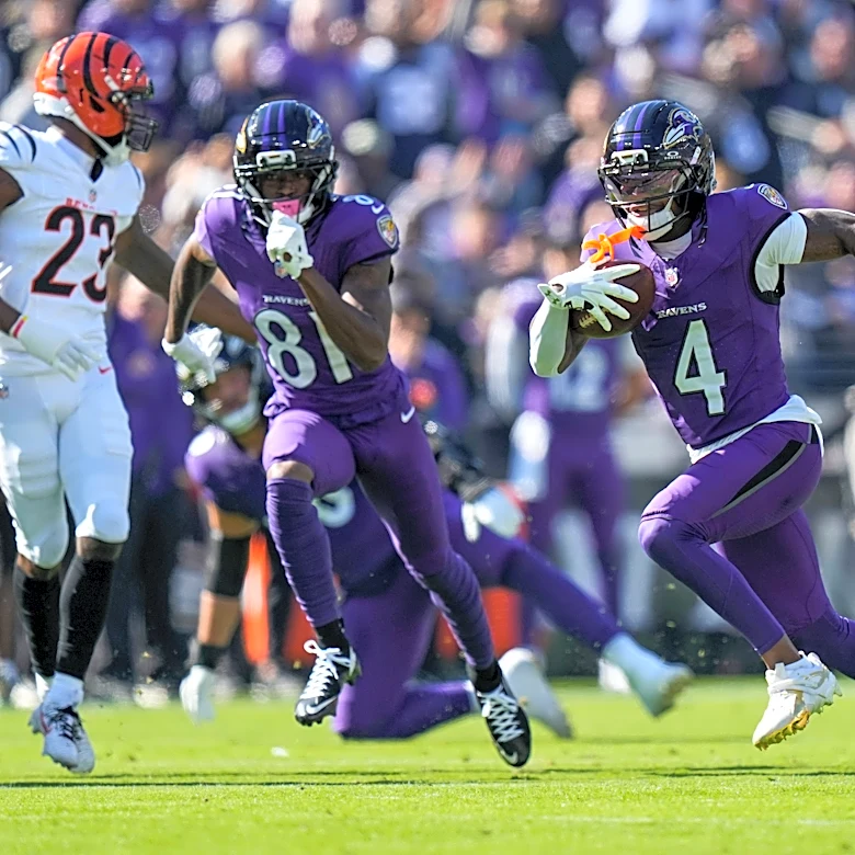 Zay Flowers posts third eight-catch game of the season in Week 7