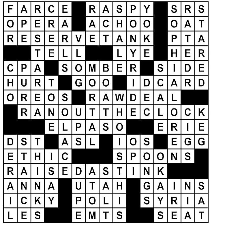 Puzzle solutions for Monday, Oct. 26, 2026