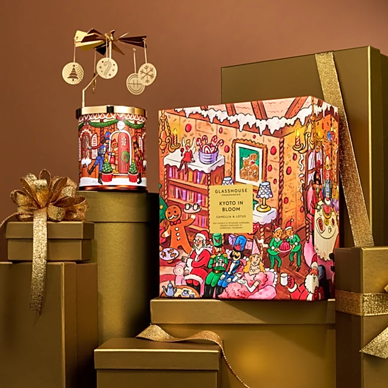 This luxury fragrance brand puts an artistic spin on holiday nostalgia