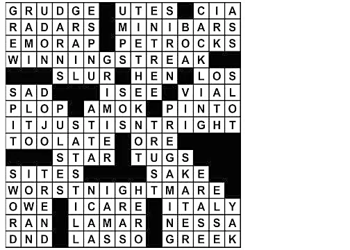 Puzzle solutions for Wednesday, Oct. 28, 2026