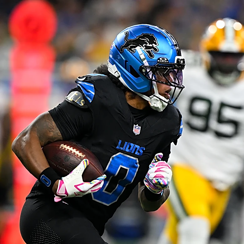 Jahmyr Gibbs misses practice Wednesday
