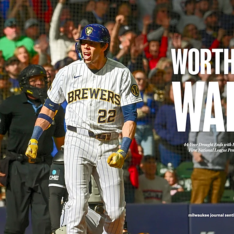 Milwaukee Brewers win first World Series, shop framed Milwaukee Journal Sentinel front page