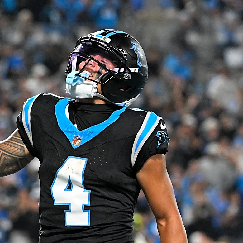 Tetairoa McMillan leads Carolina in receiving on Thursday night