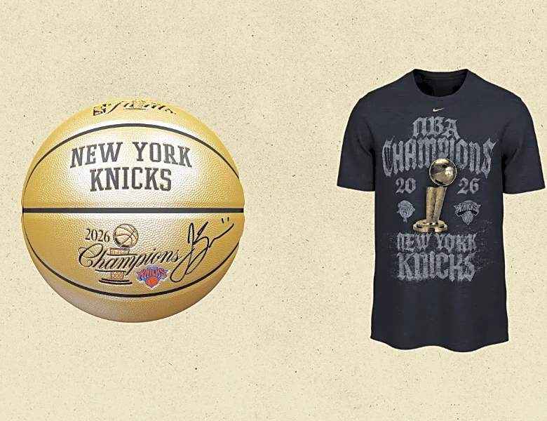 Knicks NBA Championship Merch Includes Official Locker Room T-Shirt, Signed Jalen Brunson Basketballs