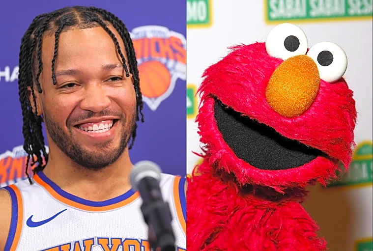 Jalen Brunson Ends Feud With Elmo at New York Knicks NBA Championship Parade