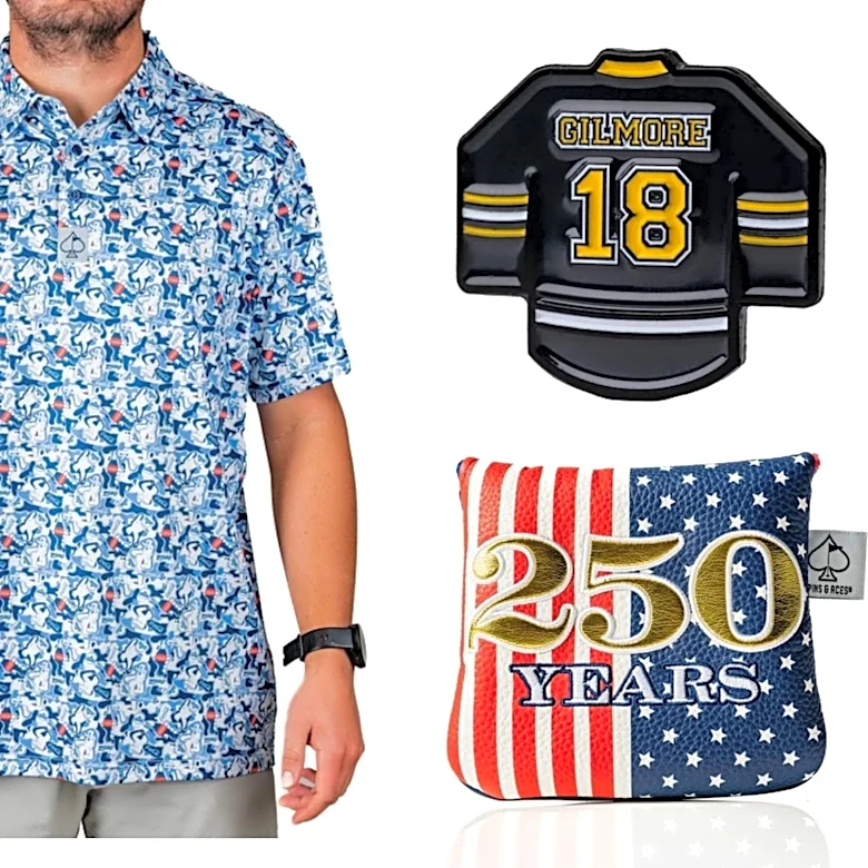 From ‘Happy Gilmore’ to ‘Top Gun,’ Golf Apparel Brand Pins & Aces Taps Into Pop Culture Favorites for Bestselling Golf Gear