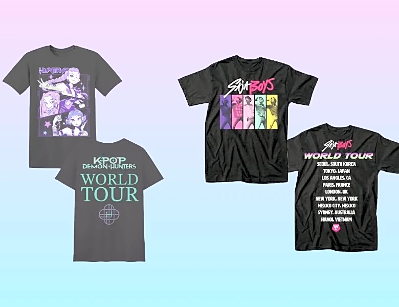 ‘KPop Demon Hunters’ Tour T-Shirts Drop Online Ahead of Global Concert Dates