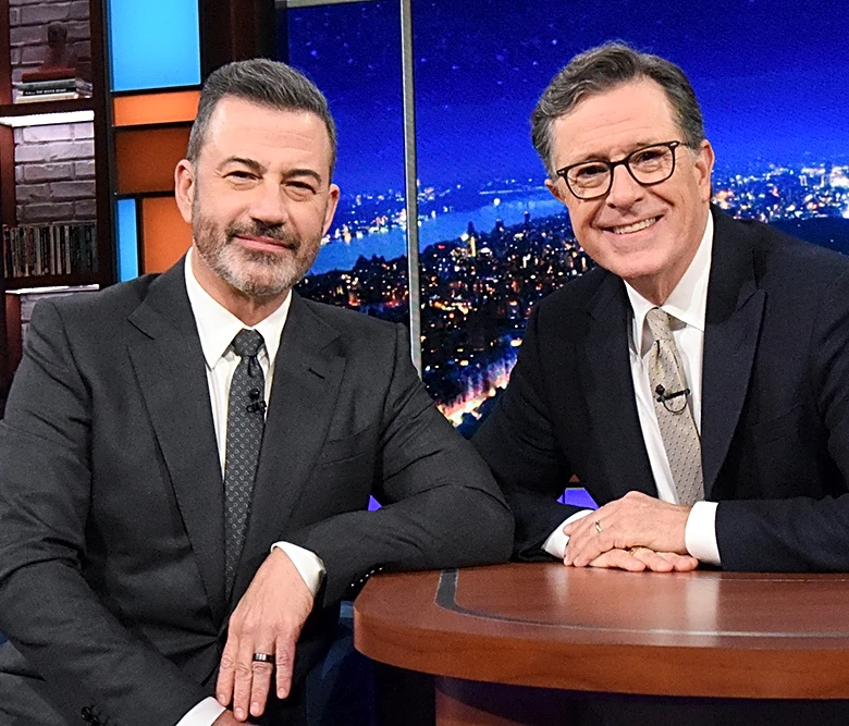 Stephen Colbert Urges Emmy Voters to Back Jimmy Kimmel: ‘Look How Cute He Is!’