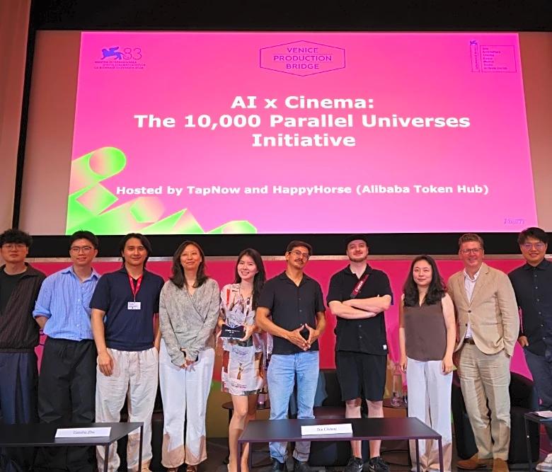 AI Filmmaking’s Future Debated by Alibaba, Sonilo, PROMPTR Executives at TapNow and Dogme23’s Venice Production Bridge Panel