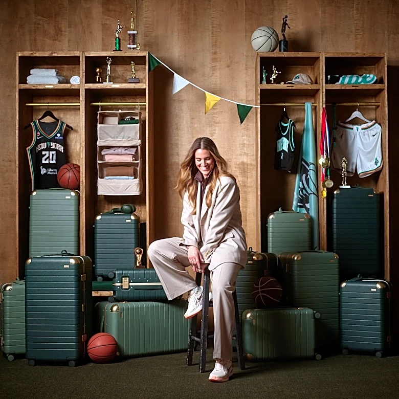 Sabrina Ionescu Expands Away Partnership With New Travel Collection, Featuring Limited-Edition Colorways and Signed Luggage Tags
