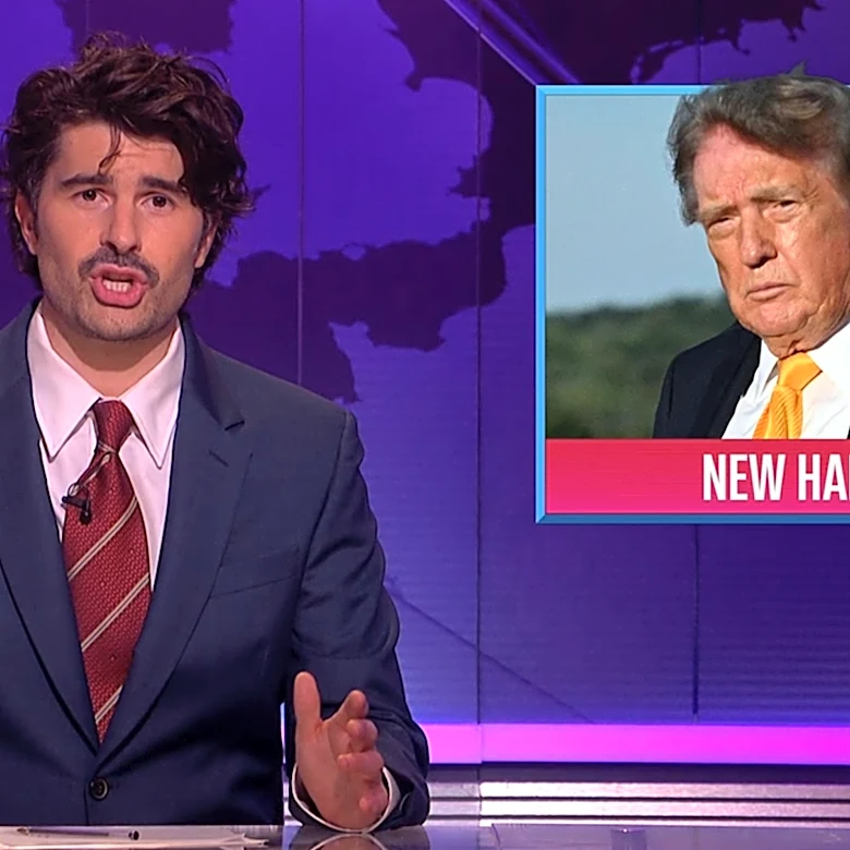‘SNL U.K.’ Weekend Update Takes Aim at Trump’s New Hair — and Paddy Young Says the Punchline Was ‘Taken From Me by Our Legal Team’