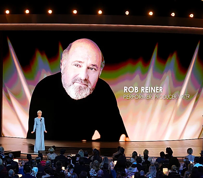 Rob Reiner Remembered as ‘Our Beloved Meathead’ and ‘Cherished Legend’ by Teary Jamie Lee Curtis in Emmys’ In Memoriam