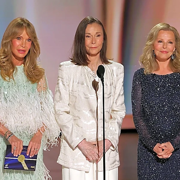 Original ‘Charlie’s Angels’ Stars Reunite at the Emmys to Honor the Late Farrah Fawcett: ‘The Shiniest Angel of Them All’