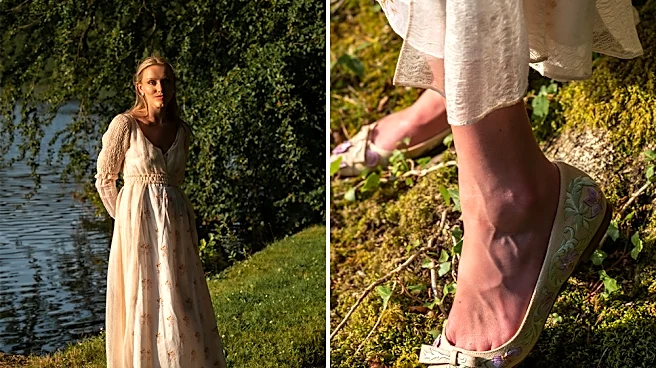 ‘Sense and Sensibility’ Inspires Handcrafted Apparel Collection From Designer Sarah Flint, Featuring Embroidered Heels and Painted Scarves