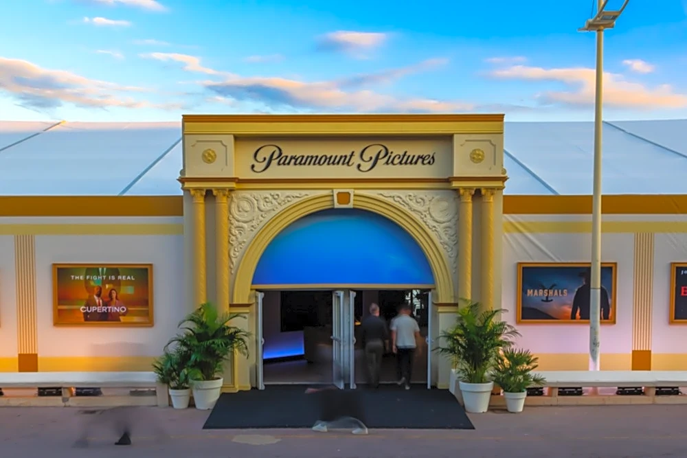 Battle of the Booths: Paramount Brings its Iconic Arch to Cannes as Eye-Catching Mipcom Stands Reflect Market Realities