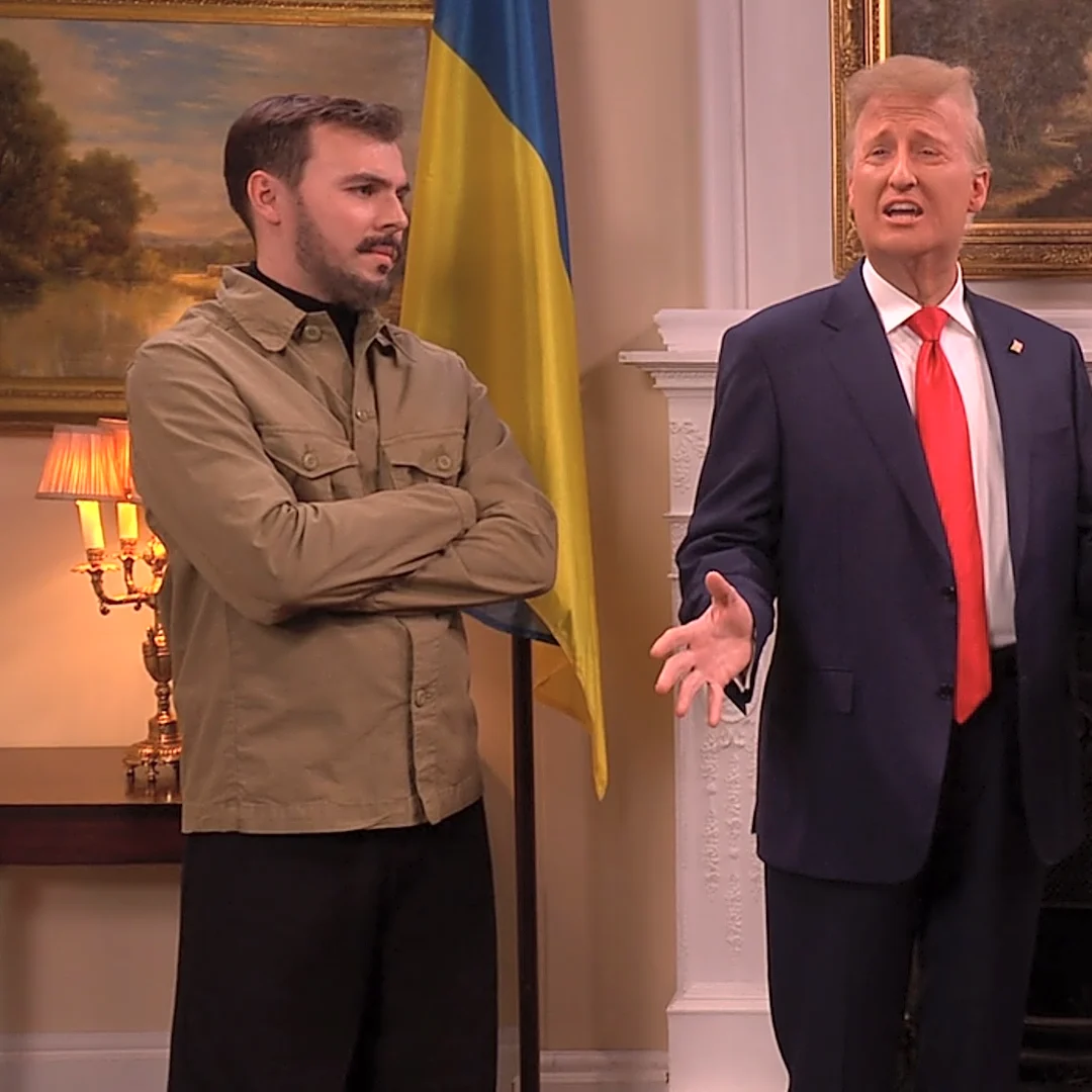 James Austin Johnson’s Trump Stops by ‘SNL U.K.’ for Meeting With Burnham and Zelenskyy: ‘You Don’t Have One Guy Who Can Play Trump?’