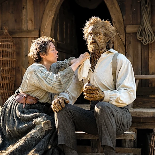 Why Olivia Colman Didn’t Get Splinters From Getting Intimate With Alexander Skarsgård’s ‘Wicker’ Costume