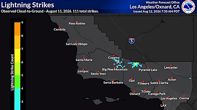 Summer storm brings dozens of lightning strikes in Ventura County