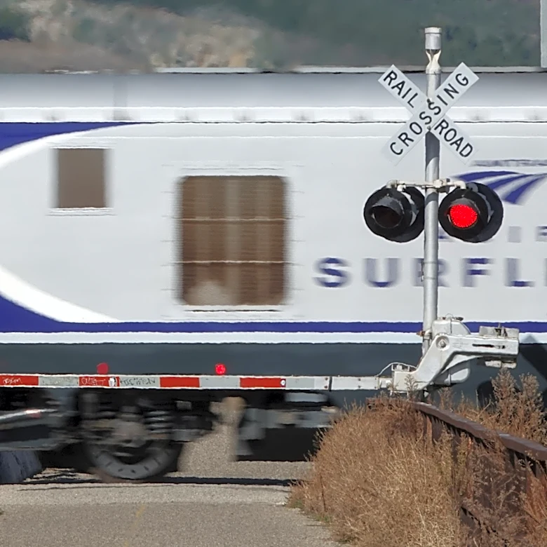Amtrak train collides with vehicle in Ventura. No injuries reported