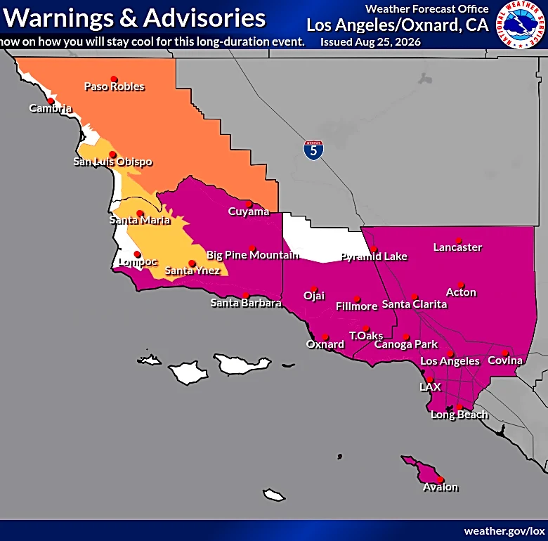 Southern California heat wave breaks records