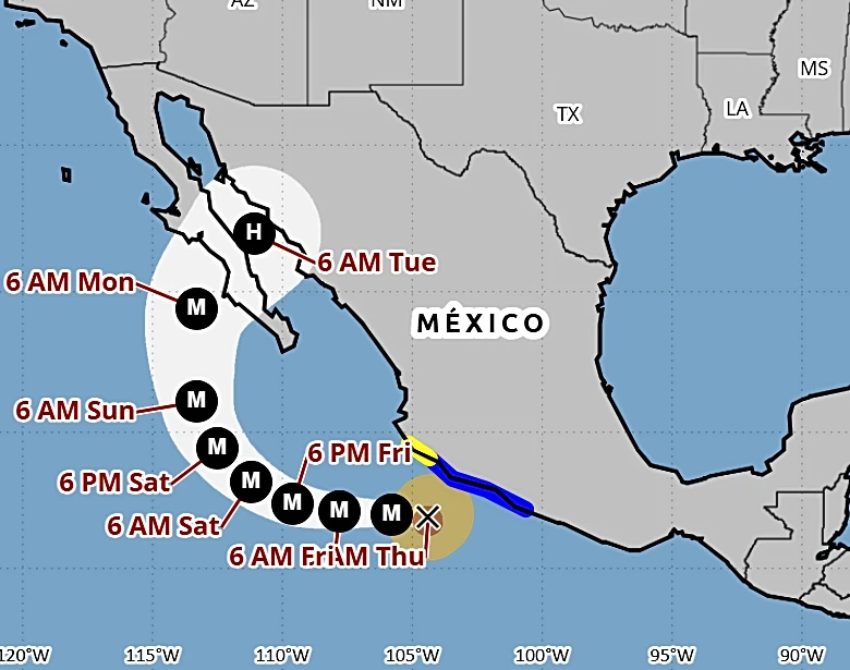 Hurricane Polo won't hit California, but surf hazards are likely