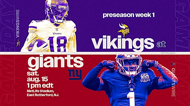 Vikings vs. Giants preseason live updates: NFL game score, highlights