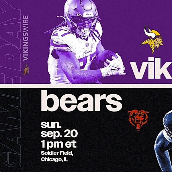 Vikings Game Preview for matchup against the Bears in Week 2