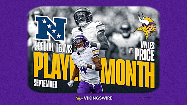 Myles Price named the NFC Special Teams Player of the Month