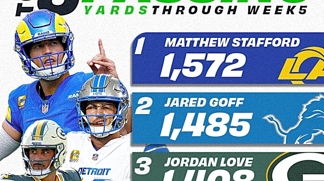 NFL offensive leaders heading into Week 6 of the 2026 season