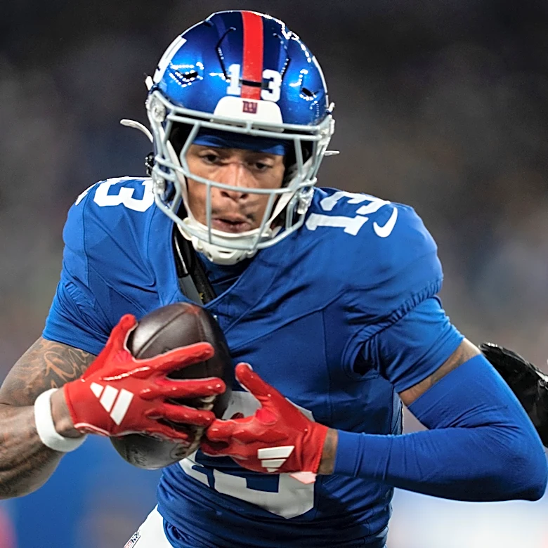 Jalin Hyatt returns to Giants as NFL practice squad veteran