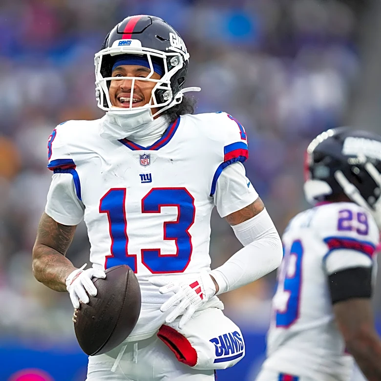 Jalin Hyatt changes jersey number with Giants