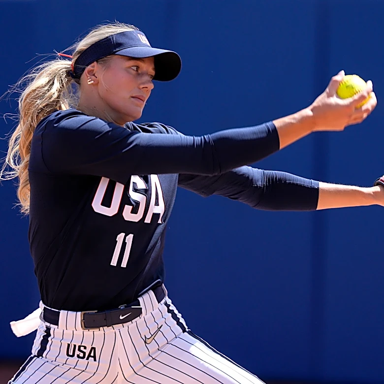 Karlyn Pickens pitches combined no-hitter for Team USA softball