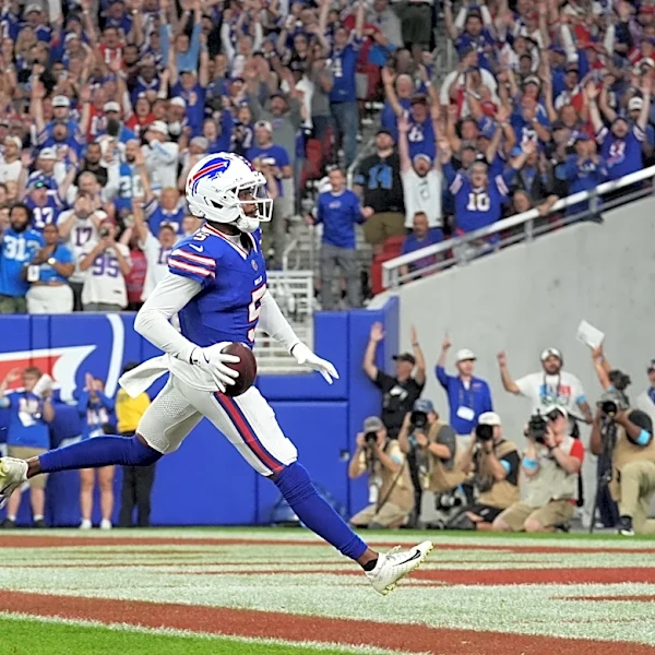 Joshua Palmer scores touchdown in back-to-back games for Buffalo