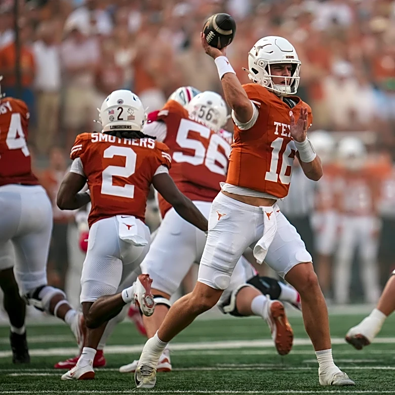 Tennessee versus Texas football team statistical comparison