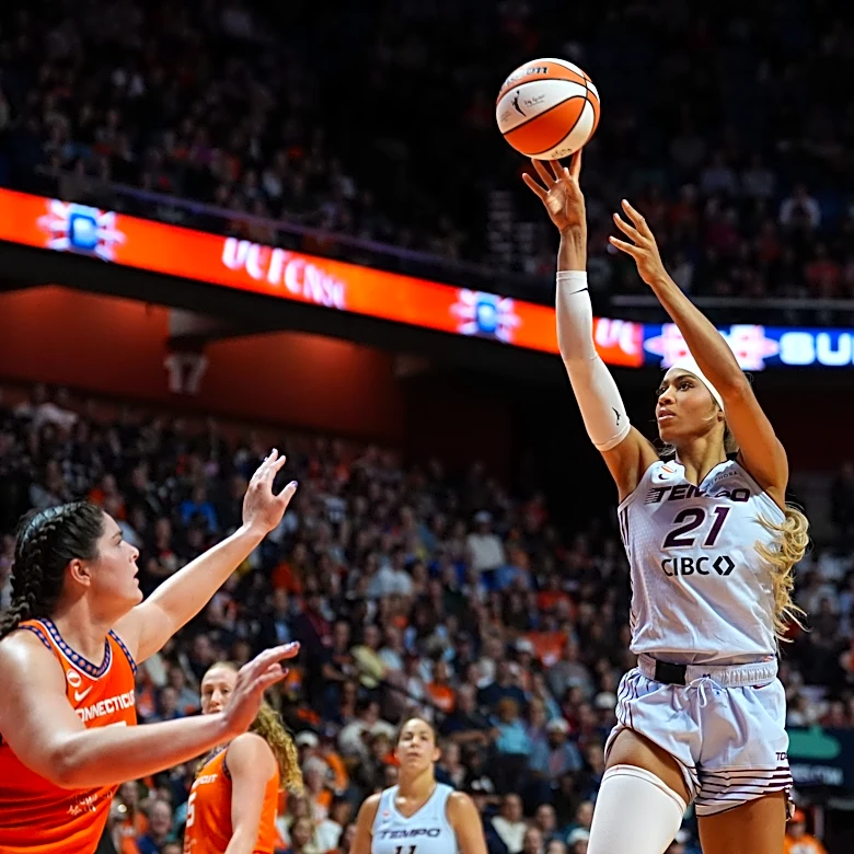Connecticut's final WNBA game: Isabelle Harrison records double-double