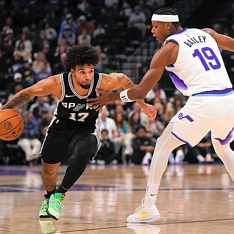 Ja'Kobi Gillespie leads all scorers in Spurs-Jazz NBA preseason game
