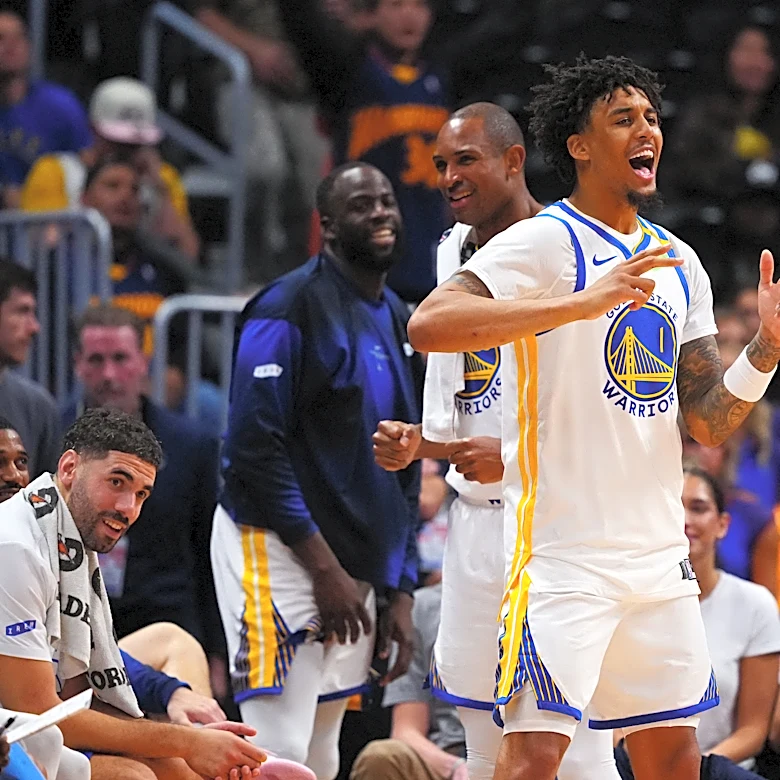 Steph Curry and Yaxel Lendeborg combine for 55 points to lead Warriors to first win of the season vs. Nuggets, 134-114
