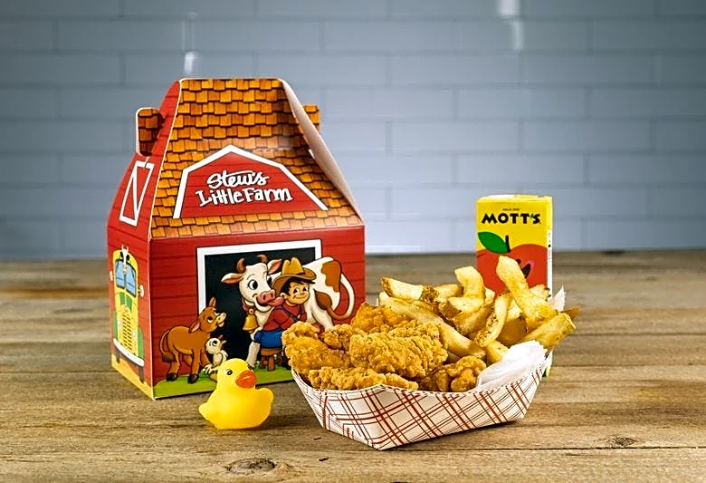 Kids' meals in 'Stew's Little Farm' boxes available at Stew Leonard's