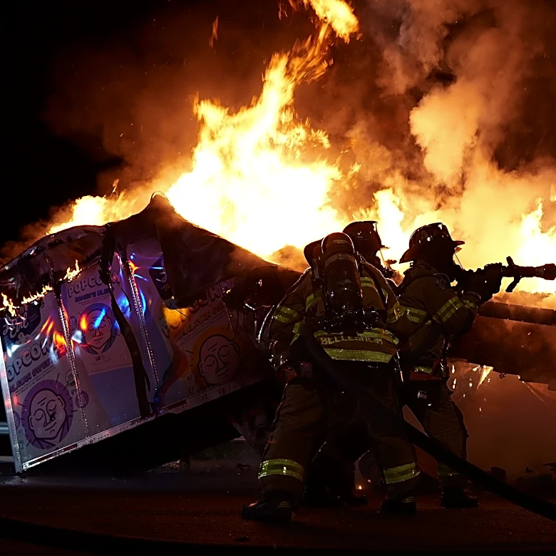 Brewster Fire Department responds to tractor-trailer fire. See video