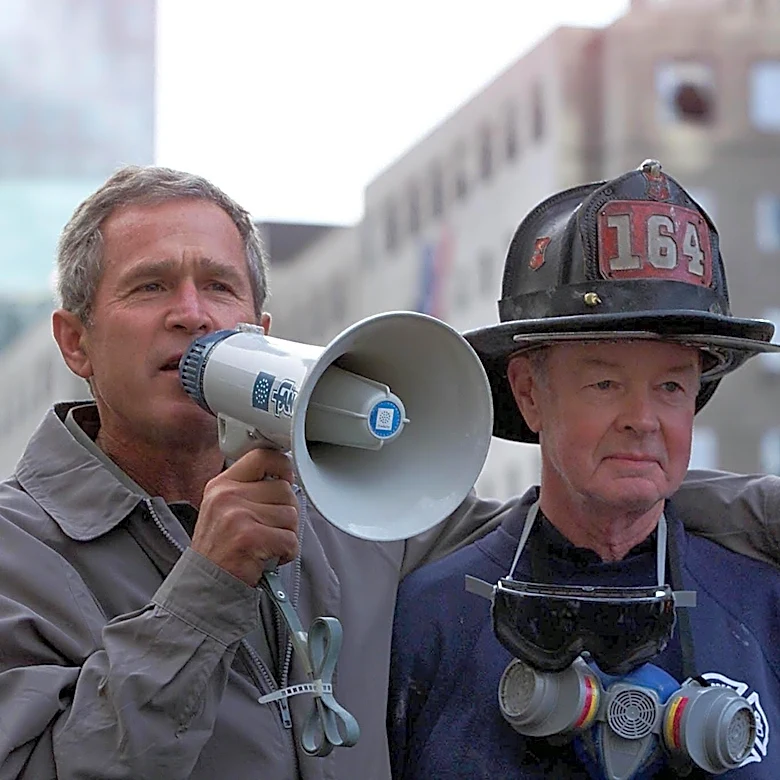 A look back at President George W. Bush's visit to New York after 9/11