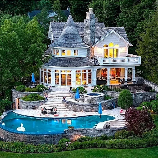 NY mansion for sale: $13M estate has lakefront pool, historic boathouse